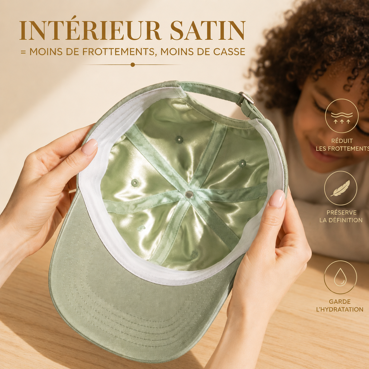Casquette BAMI™ - Intérieur Satin