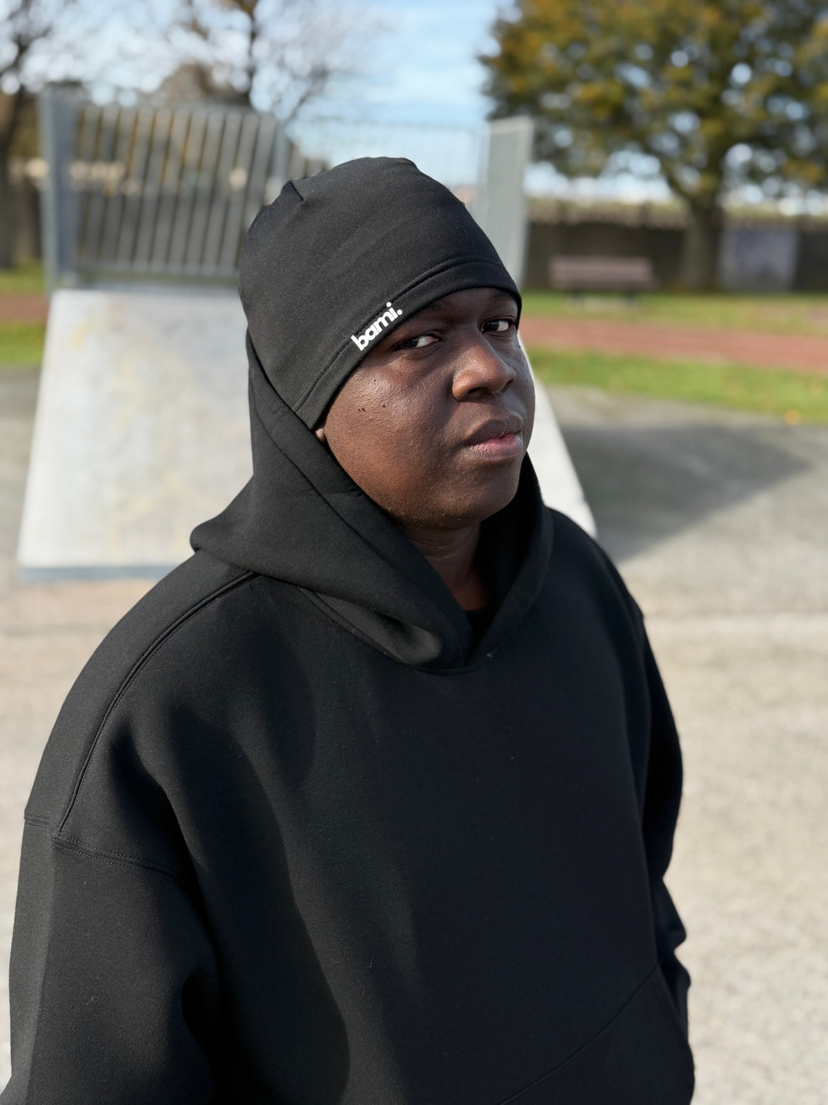 Skull Cap BAMI Light Noir