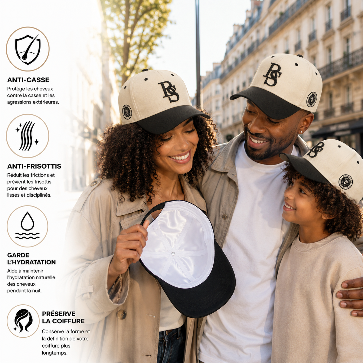 Casquette BAMI™ - Intérieur Satin
